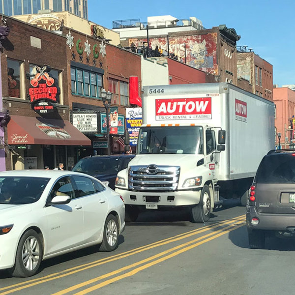 Autow Box truck in Downtown Nashville